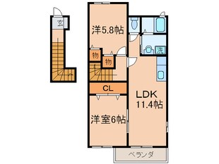 カ－サプラシ－ドＡの物件間取画像